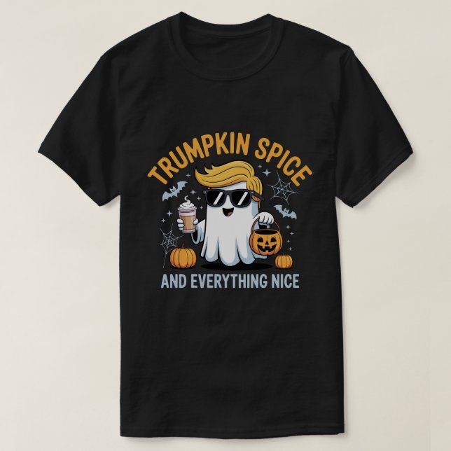 Halloween Trumpkin Spice and Everything Ice  T-Shirt (Design Front)