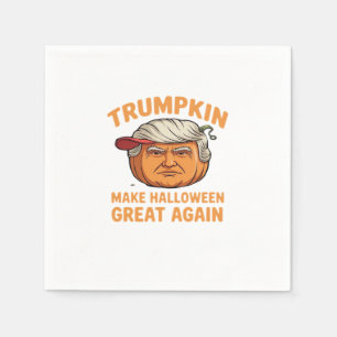 Halloween Trumpkin – Spooky Parody Quote for Hallo Napkins