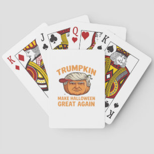 Halloween Trumpkin – Spooky Parody Quote for Hallo Poker Cards