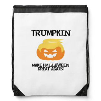 Halloween Trumpkin V3 Drawstring Bag