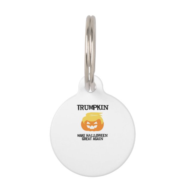 Halloween Trumpkin V3 Pet ID Tag (Front)