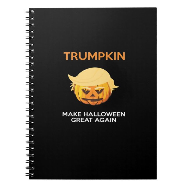 Halloween Trumpkin V4 Notebook (Front)