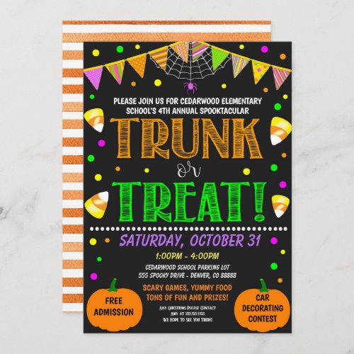 Halloween Trunk or Treat Invite