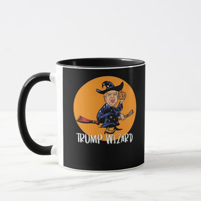 Halloween Ttrump Wizard Funny Classic Mug (Left)