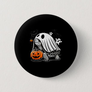 Halloween Turtle Ghost Pumpkin Costume Terran Tort Button