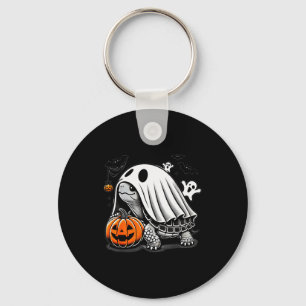 Halloween Turtle Ghost Pumpkin Costume Terran Tort Keychain
