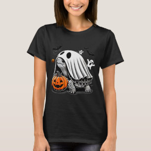 Halloween Turtle Ghost Pumpkin Costume Terran Tort T-Shirt