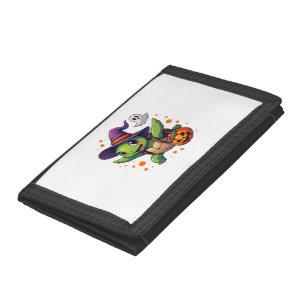 Halloween Turtle Tortoise Costume Men Women Kids B Tri-fold Wallet