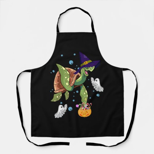 Halloween Turtle Tortoise Witch Hat Ghost Costume  Apron
