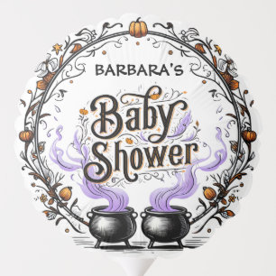 Halloween Twins Baby Shower – Pregnant Witch Balloon