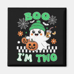 Halloween Two Birthday Boo Im Two Groovy Birthday  Magnet