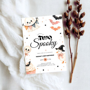 Halloween Two Spooky 2nd Birthday Invitation