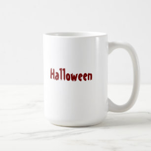 Halloween Two tone Deep and Bright Red Spooky-Cups Coffee Mug