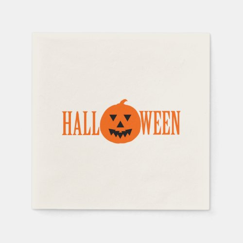 Halloween Typographical   Napkins