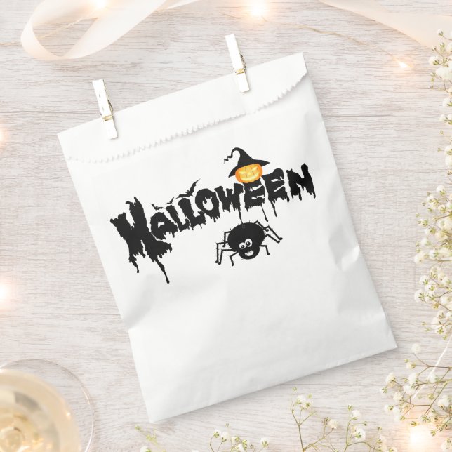 Halloween Typography  Favor Bag (Clipped)