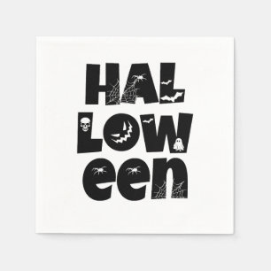 Halloween Typography Napkins