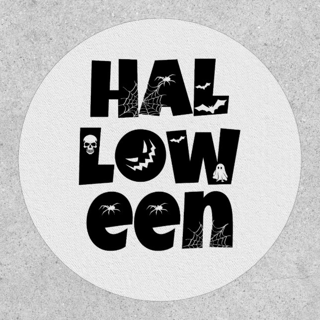 Halloween Typography Patch (Front)