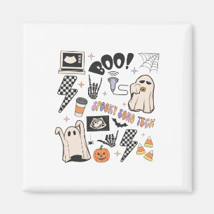 Halloween Ultrasound Tech Fall Autumn Sonographer  Magnet