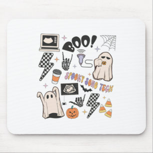 Halloween Ultrasound Tech Fall Autumn Sonographer  Mouse Pad