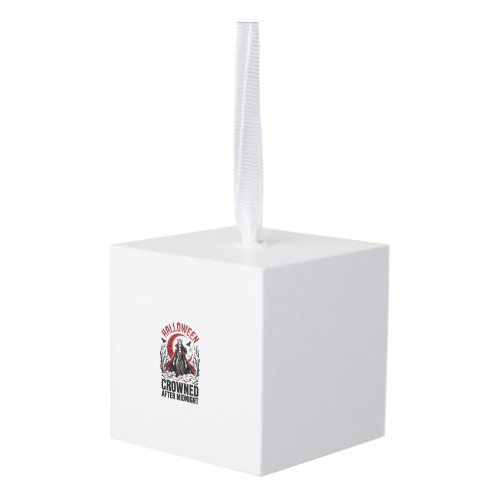 Halloween Undead Queen Midnight Rising Cube Ornament