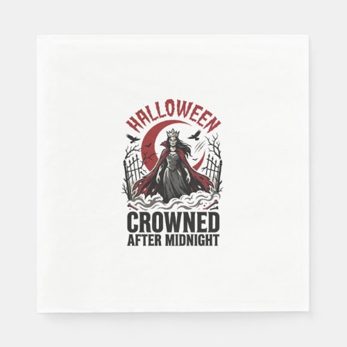 Halloween Undead Queen Midnight Rising Napkins