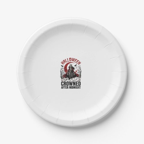 Halloween Undead Queen Midnight Rising Paper Plates