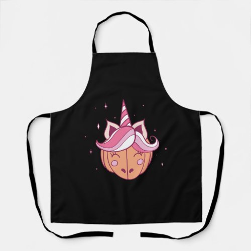 Halloween unicorn     apron