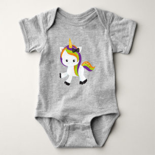Halloween Unicorn, Cute Unicorn, Magic Unicorn Baby Bodysuit