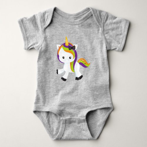 Halloween Unicorn Cute Unicorn Magic Unicorn Baby Bodysuit