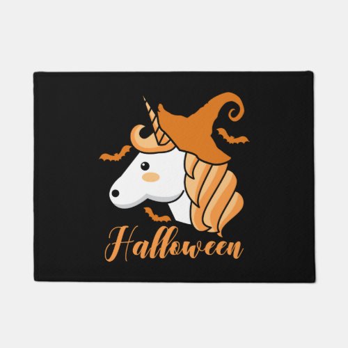 Halloween Unicorn Doormat