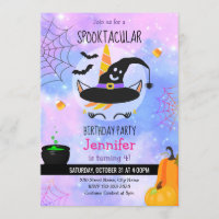 Halloween Unicorn Invitation