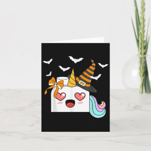 Halloween Unicorn Master Builder Blocks Building K Card