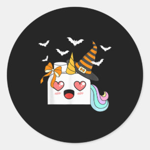 Halloween Unicorn Master Builder Blocks Building K Classic Round Sticker