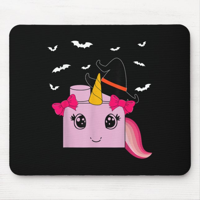 Halloween Unicorn Master Builder Blocks Building K Mouse Pad (Front)