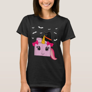 Halloween Unicorn Master Builder Blocks Building K T-Shirt