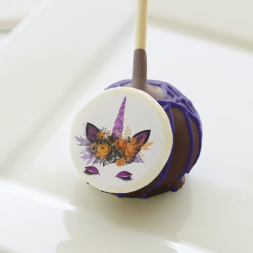 Halloween Unicorn Purple Glitter Cake Pops