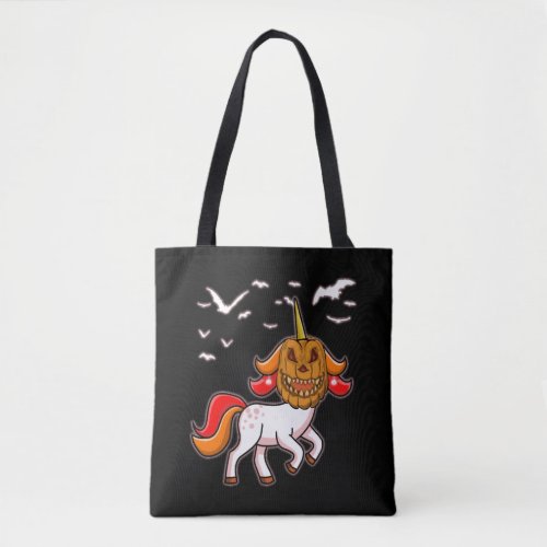 Halloween Unicorn Tote Bag