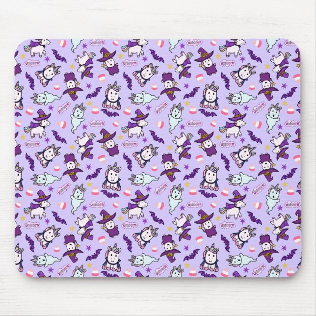 Halloween Unicorns Mouse Pad (Front)
