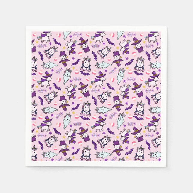 Halloween Unicorns Napkins (Front)