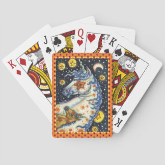 HALLOWEEN UNICORNS, STAR HORSE & COLT FANTASY POKER CARDS