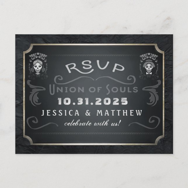 Halloween Union of Souls Matching RSVP Postcard (Front)