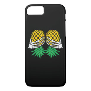 Halloween Upside Down Pineapple Swinger Skeleton iPhone 8/7 Case