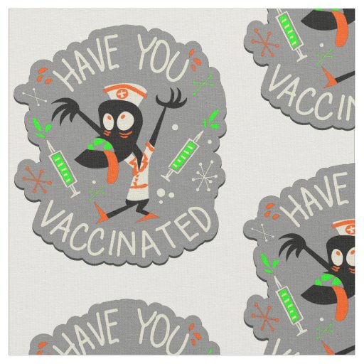 halloween vaccine nurse monster creepy covid fabric