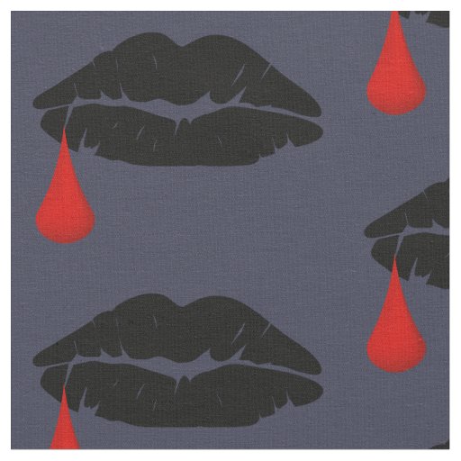 Halloween Vamp Kiss Fabric