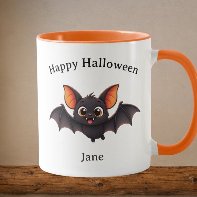 Halloween Vampire Bat Personalized Mug (Creator Uploaded)