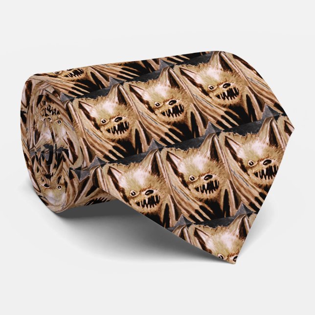 HALLOWEEN VAMPIRE BAT tie (Rolled)