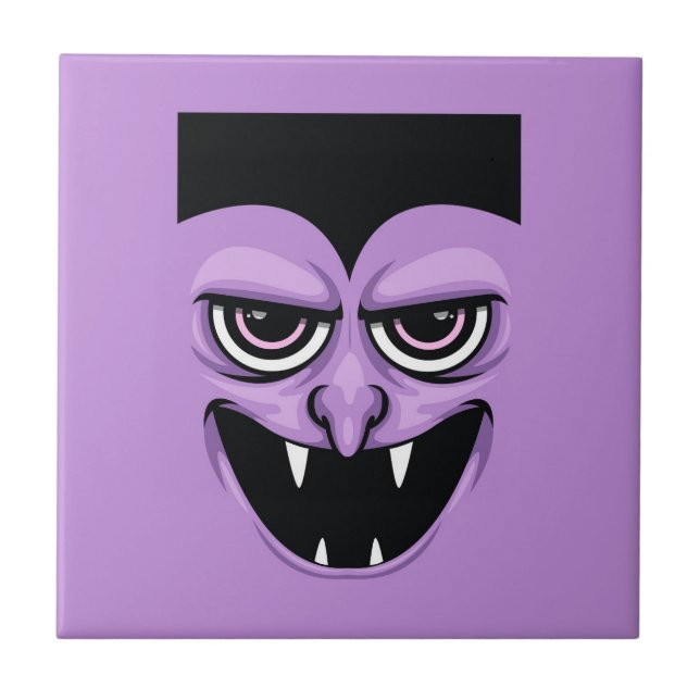 Halloween Vampire Ceramic Tile (Front)