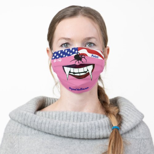 Halloween Vampire Fangs Adult Cloth Face Mask