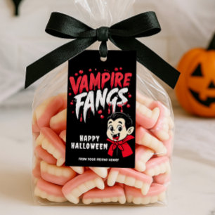 Halloween Vampire Fangs Gift Tags