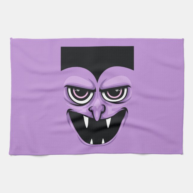 Halloween Vampire Kitchen Towel (Horizontal)